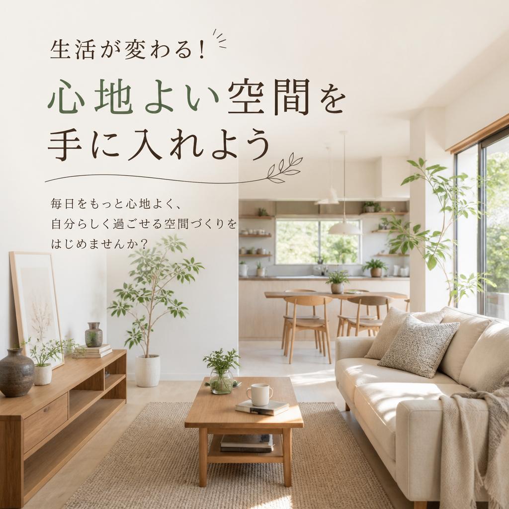 生活が変わる！心地よい空間を手に入れよう