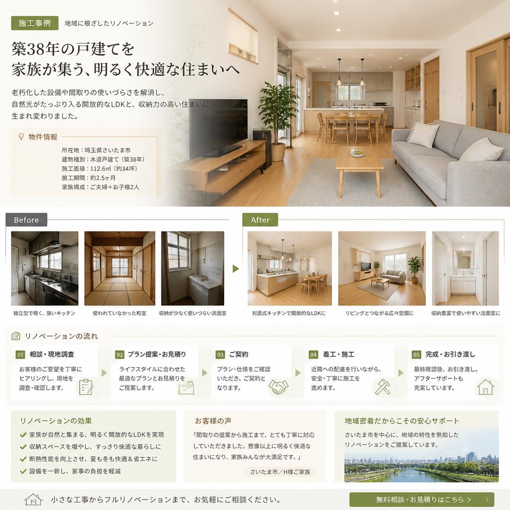 東久留米市でのリノベーション事例