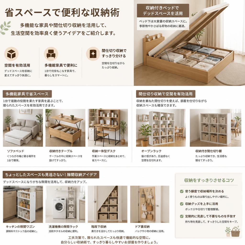 収納術でスッキリ空間